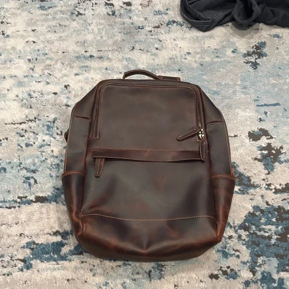 Leather Backpack - Picture 1 of 4